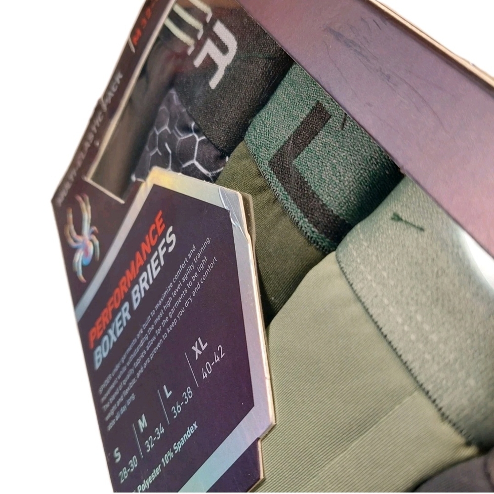 Spyder - Men's Performance Boxer Briefs - Multi-Color 5-Pack - Picture 5 of 12